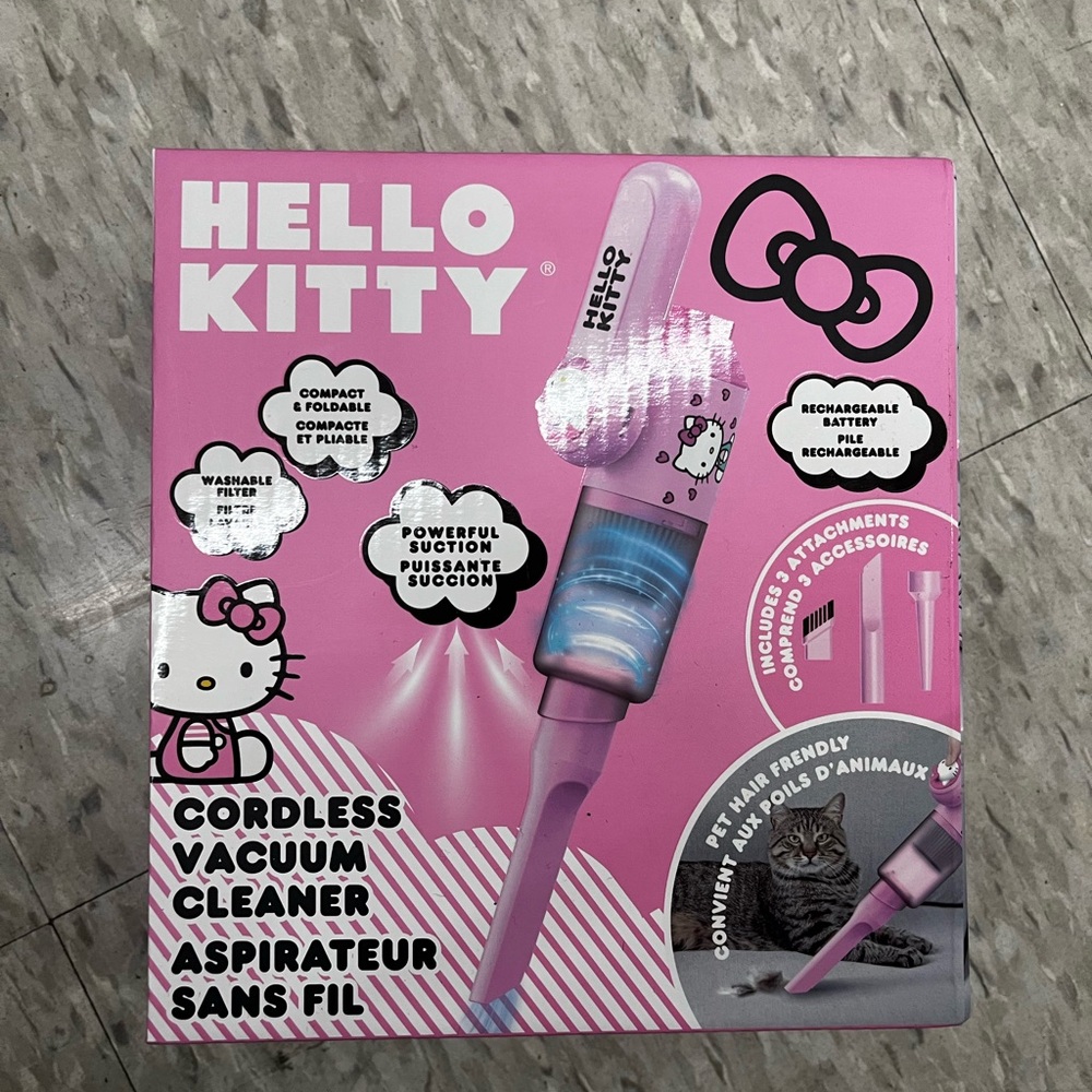 *NEW* Hello Kitty Pink Cordless Vacuum Cleaner